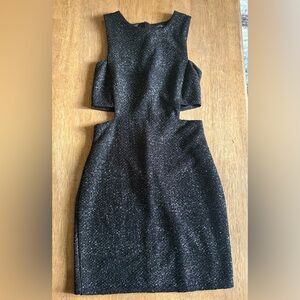 Elegant Black Glitter Dress